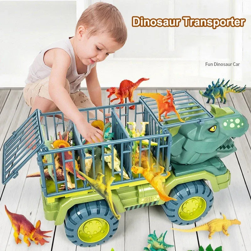 "Epic Dinosaur Transporter Truck – The Ultimate Adventure Toy for Boys!"