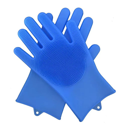 Magic Reusable Silicone Gloves – Scrub, Clean & Protect with Ease!