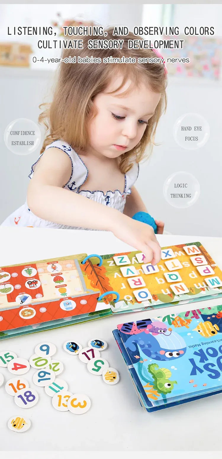 Montessori Busy Book – Fun & Educational Learning Toy for Toddlers!