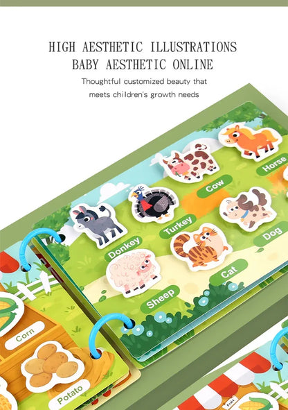 Montessori Busy Book – Fun & Educational Learning Toy for Toddlers!